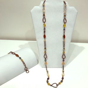 Park Lane Amaretto Necklace and Bracelet